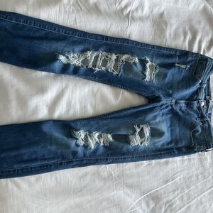 Hollister High-Rise Super Skinny Jeans in Blue